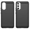 Carbon Case etui do Samsung Galaxy A34 5G elastyczny silikonowy karbonowy pokrowiec czarne