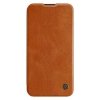 Nillkin Qin Leather Pro Case etui Samsung Galaxy S23+ pokrowiec z klapką osłona na aparat brązowe