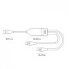 Baseus Flash Series Ⅱ kabel do szybkiego ładowania 2w1 USB-C - 2xUSB-C 100W 1.5m czarny