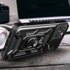 Pancerne etui Hybrid Armor Camshield z podstawką i osłoną aparatu do iPhone 15 - niebieskie