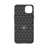 Elastyczne etui wzór karbon do iPhone 15 Plus Carbon Case - niebieskie