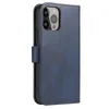 Etui portfel z klapką podstawką do iPhone 15 Pro Max Magnet Case - niebieskie