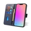 Etui portfel z klapką podstawką do iPhone 15 Plus Magnet Case - niebieski