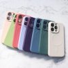 Silikonowe magnetyczne etui iPhone 13 Pro Silicone Case Magsafe - szaroniebieskie