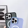 Magnetyczne etui z MagSafe Color Matte Case do iPhone 15 Plus - zielone