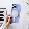 Magnetyczne etui z MagSafe Color Matte Case do iPhone 15 Plus - fioletowe