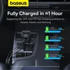 Ładowarka samochodowa Baseus Enjoyment USB-C z kablem USB-C / Lightning 60W - czarny