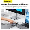 HUB USB 6w1 Baseus Metal Gleam Series II USB-A/USB-C/USB-C PD/HDMI/RJ45 - czarny