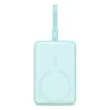 Powerbank Baseus Magnetic Mini MagSafe 10000mAh 20W z wbudowanym kablem Lightning - niebieski + kabel Baseus Simple Series USB-C