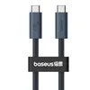 Kabel Baseus CB000068 USB-C - USB-C 240W PD 8K 60Hz 1m - czarny