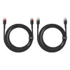 Kabel Baseus Cafule USB-C / USB-C 100W 1 m - czerwono-czarny i czarno-szary (2 szt.)