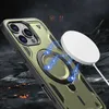 Etui Hybrid Armor Trendy z MagSafe na iPhone 16 Pro Max - zielone