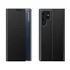 New Sleep Case etui do Samsung Galaxy S24 FE pokrowiec z klapką i podstawką - czarne