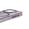 Etui Wozinsky Glitter Case MagSafe na Samsung Galaxy S24 FE - fioletowe z brokatem