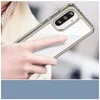 Etui Outer Space Case do Samsung Galaxy A26 pokrowiec z elastyczną ramką  - półprzezroczyste, czarne