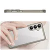 Etui Outer Space Case do Samsung Galaxy A36 pokrowiec z elastyczną ramką  - półprzezroczyste, czarne