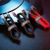 Kabel Baseus Cafule Cable CAMKLF-AG1 USB-A / micro USB 2.4A 0.5 m - czarno-szary