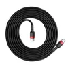Kabel Baseus CATKLF-H91 USB-C - USB-C PD QC 60W 3A 480Mb/s 2m - czarno-czerwony