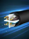 Ugreen kabel przewód internetowy sieciowy Ethernet patchcord RJ45 Cat 6 UTP 1000Mbps 10m czarny (20164)