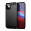 Carbon Case elastyczne etui pokrowiec iPhone 12 Pro Max czarny