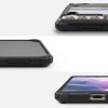Ringke Fusion X Design etui pancerny pokrowiec z ramką Samsung Galaxy S21+ 5G (S21 Plus 5G) czarny (Ticket band) (XDSG0052)