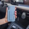 Wozinsky Kickstand Case silikonowe etui z podstawką iPhone 12 ciemnozielone