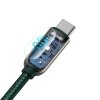 Kabel Baseus CATSK-B06 USB-C - USB-C PD 100W 5A 480Mb/s 1m - zielony