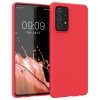 Silicone Case elastyczne silikonowe etui pokrowiec Samsung Galaxy A22 4G czerwony
