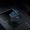 Ugreen Transmiter FM Bluetooth 5.0 ładowarka samochodowa MP3 3x USB TF micro SD 4,8 A czarny (CD229)