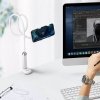 Ugreen uniwersalny uchwyt stojak podstawka na telefon tablet (do 12cm szerokości) statyw lazy holder z elastycznym ramieniem bia
