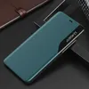 Eco Leather View Case elegancki futerał etui z klapką i funkcją podstawki iPhone 13 Pro zielony
