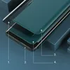 Eco Leather View Case elegancki futerał etui z klapką i funkcją podstawki iPhone 13 mini pomarańczowy