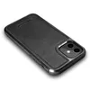 iCarer Leather Oil Wax etui pokryte naturalną skórą do iPhone 12 mini czarny (ALI1204-BK)