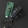 Rope case żelowe etui ze smyczą łańcuszkiem torebka smycz iPhone 12 mini granatowy