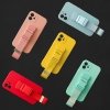 Rope case żelowe etui ze smyczą łańcuszkiem torebka smycz iPhone 13 mini czarny