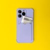 Card Armor Case etui pokrowiec do Samsung Galaxy A32 4G portfel na kartę silikonowe pancerne etui Air Bag pomarańczowy