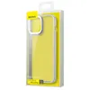Baseus Crystal Phone Case pancerne etui do iPhone 13 Pro z żelową ramką szary (ARJT000413)