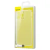Baseus Frosted Glass Case etui pokrowiec do iPhone 13 Pro Max sztywna obudowa z żelową ramką przezroczysty (ARWS000202)