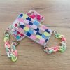 Color Chain Case żelowe elastyczne etui z łańcuchem łańcuszkiem zawieszką do Xiaomi Redmi 10 wielokolorowy (1)