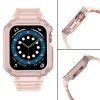 Pasek z etui ochronnym Protect Strap Band do Apple Watch 42 / 44 / 45 mm opaska obudowa pancerna - różowy