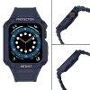 Pasek z etui ochronnym Protect Strap Band do Apple Watch 42 / 44 / 45 mm opaska obudowa pancerna - niebieski