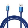 Baseus Crystal Shine Series kabel przewód USB do szybkiego ładowania i transferu danych USB Typ A - Lightning 2,4A 2m niebieski 