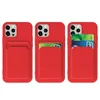 Card Case silikonowe etui portfel z kieszonką na kartę dokumenty do Samsung Galaxy A73 czarny