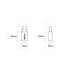 Baseus Ingenuity Series Mini przejściówka adapter USB 3.1 OTG do USB Typ C niebieski (ZJJQ000103)