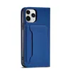 Magnet Card Case etui do iPhone 12 Pro pokrowiec portfel na karty kartę podstawka niebieski