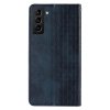 Magnet Strap Case etui do Samsung Galaxy S22+ (S22 Plus) pokrowiec portfel + mini smycz zawieszka niebieski