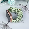 Materiałowa opaska do Apple Watch 42 / 44 / 45 mm pasek bransoleta bransoletka na gumce - awokado