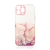 Marble Case etui do iPhone 12 Pro Max żelowy pokrowiec marmur różowy