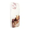 Marble Case etui do Xiaomi Redmi Note 11 żelowy pokrowiec marmur brązowy