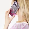 Design Case etui do iPhone 12 Pro pokrowiec w kwiaty jasnozielony
